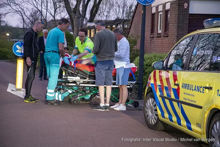 Fietser gewond na botsing tegen paal in Beverwijk