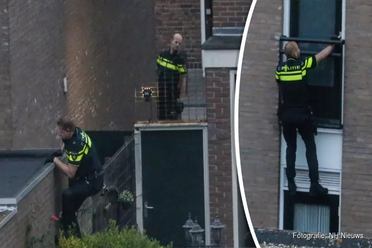 Politie klimt woning in Beverwijk binnen na &#39;gekreun en geschreeuw&#39;