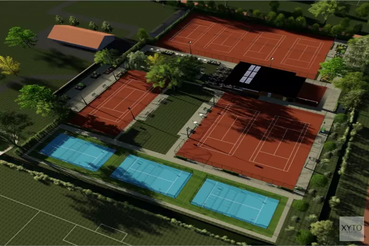 Tennisvereniging LTC DEM in Beverwijk is gestart met de aanleg van drie Padelbanen.