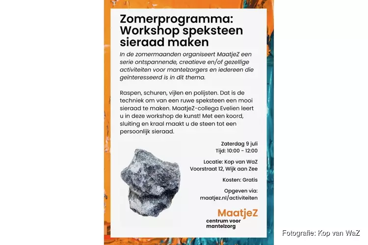 Workshop Kop van WaZ zaterdag 9 juli