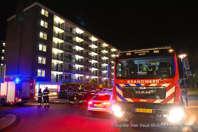 Nachtelijke keukenbrand in flatwoning Dellaertlaan Beverwijk