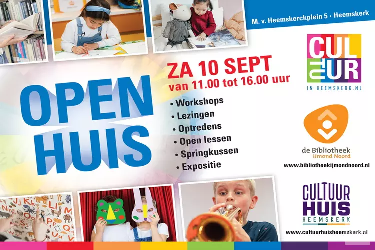 Open Huis Bibliotheek IJmond Noord en Cultuurhuis Heemskerk