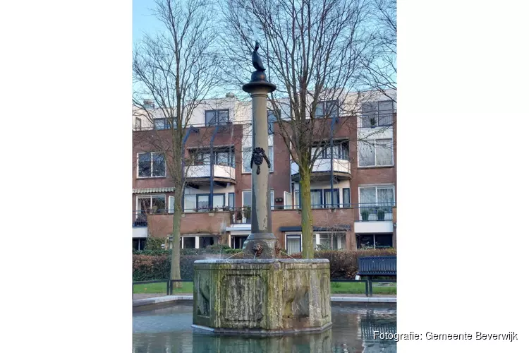 Vijver en fontein Moensplein in ere hersteld