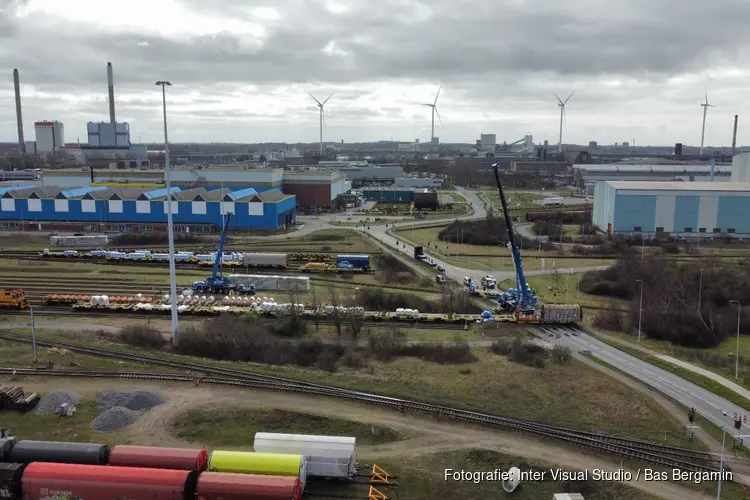 Trein ontspoord op terrein Tata Steel