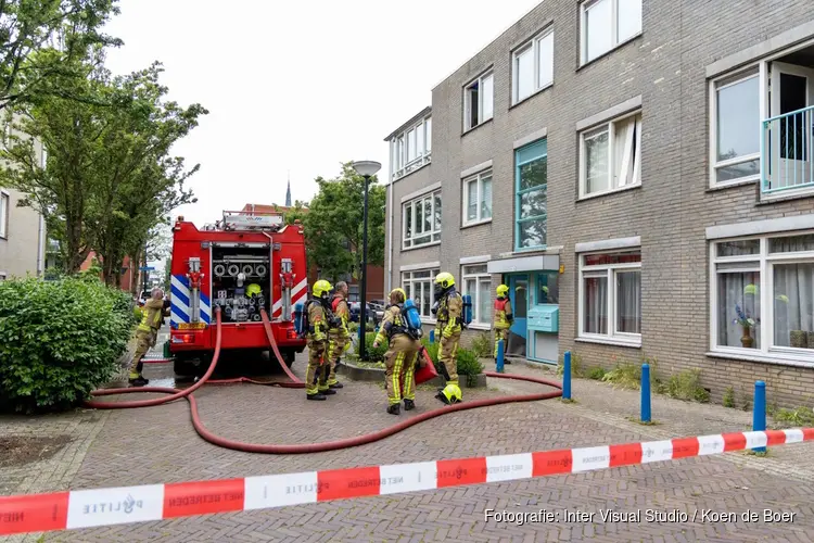 Brand in woning aan Meijendel in Beverwijk