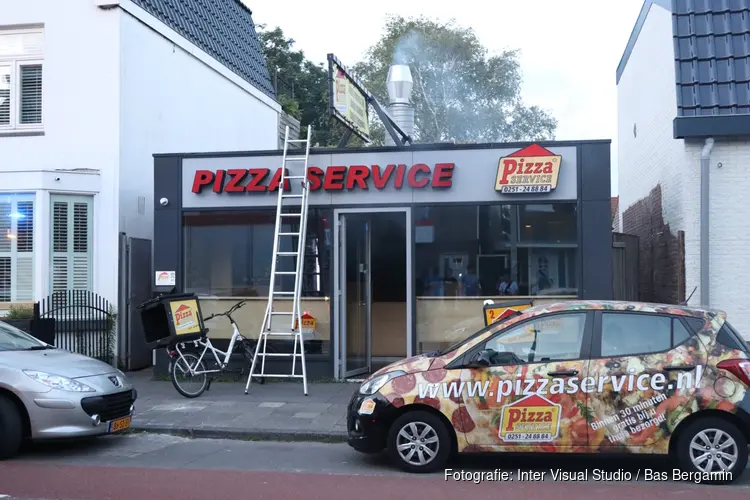 Brand in pizzeria in Beverwijk