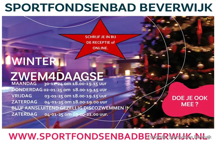 De Winter Zwem4daagse is het leukste en sportiefste zwemevenement voor de hele familie!