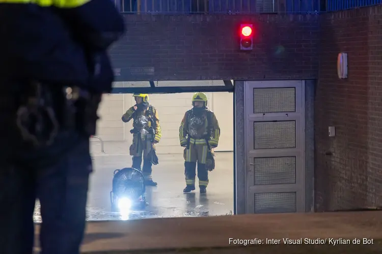 Brandje in parkeergarage in Beverwijk