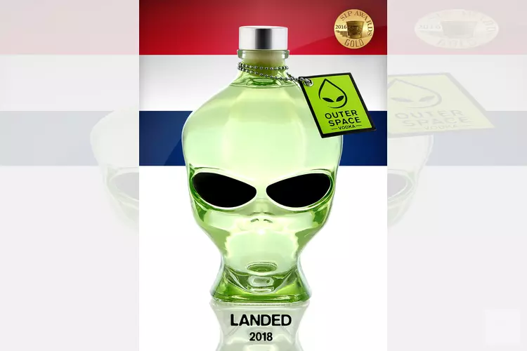 Outerspace Alien Head Vodka vanaf Dinsdag bij Meerwijck