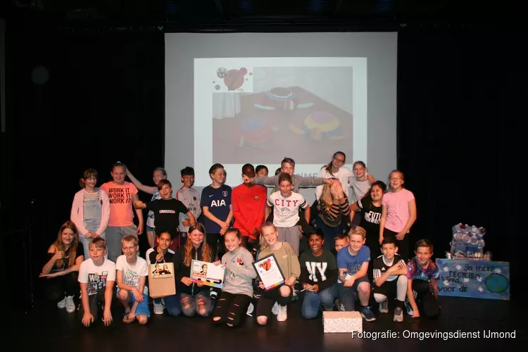 Groep 7 van OBS Tweespan wint Milieuheldenprijs 2018