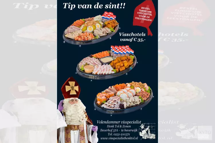 Tip van de sint bij Volendammer visspecialist Henk Tol & Zonen